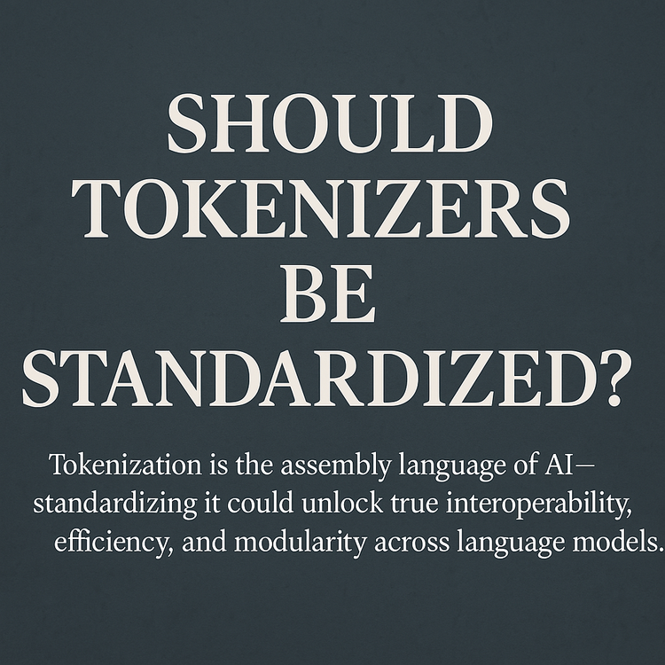 Should Tokenizers Be Standardized?