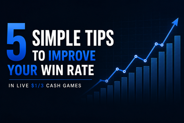 5 Simple Tips to Improve Your Win Rate in Live $1/3 Cash Games