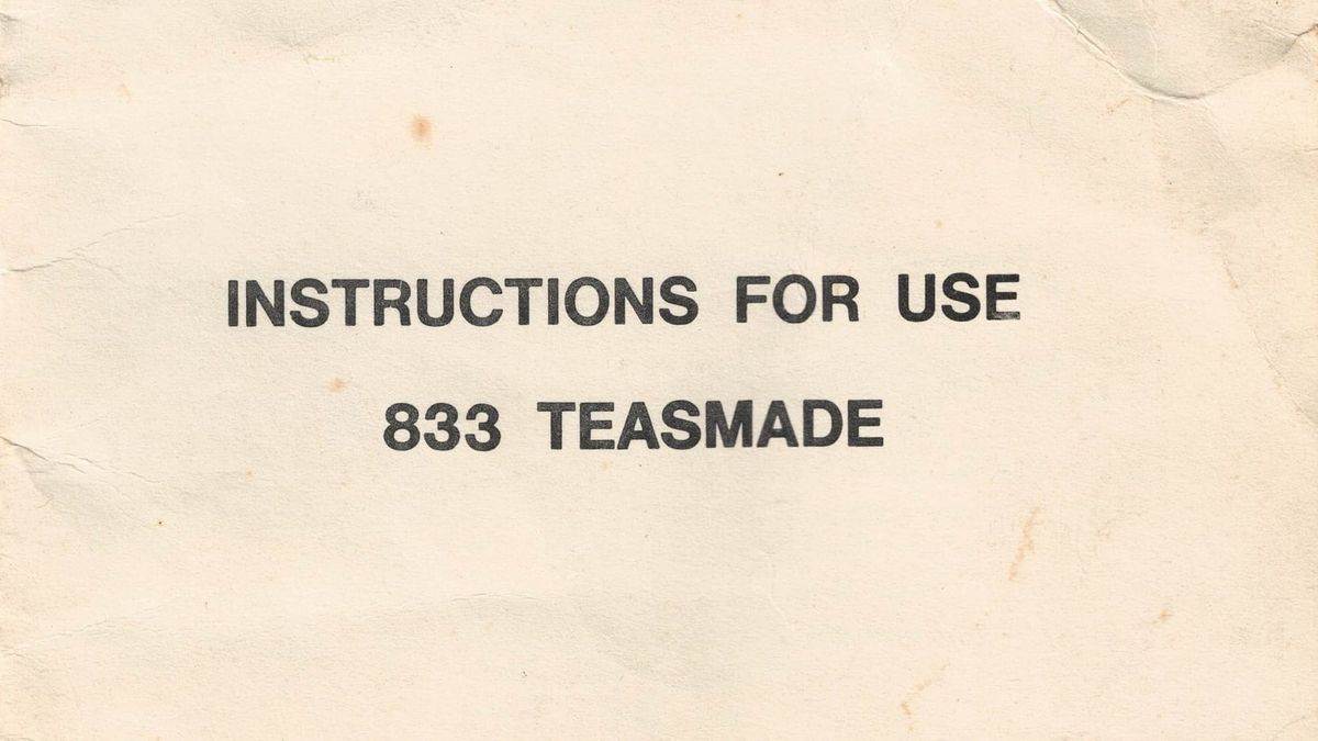 Goblin Teasmade 833 Manual