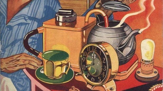1957 Practical Mechanics Tea Maker - Build your own Teasmade