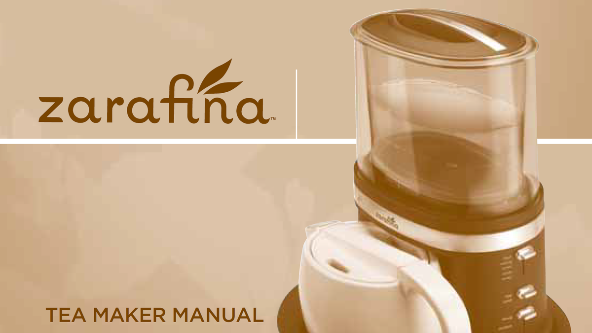 Sunbeam Zarafina  Manual