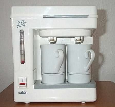 1991 Salton Two Cup Tea and Coffee Makers