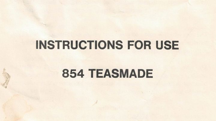 Goblin Teasmade 854 Manual