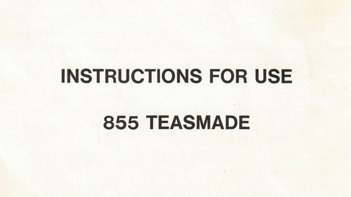 Goblin Teasmade 855 Manual