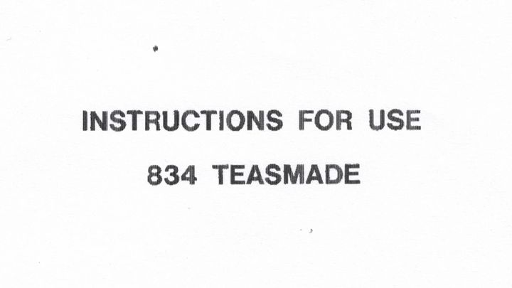 Goblin Teasmade 834 Manual