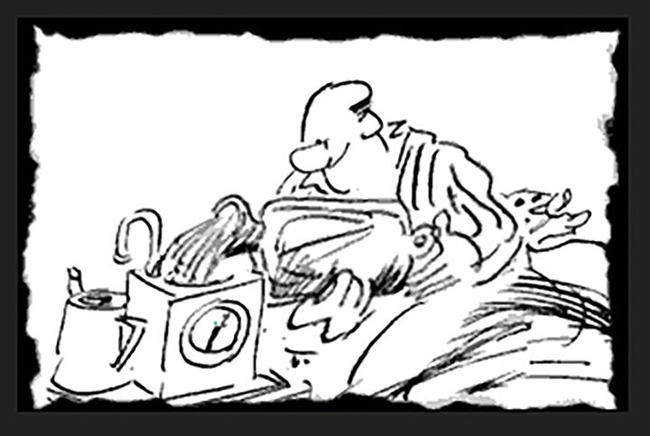 Larry Teasmade Cartoon