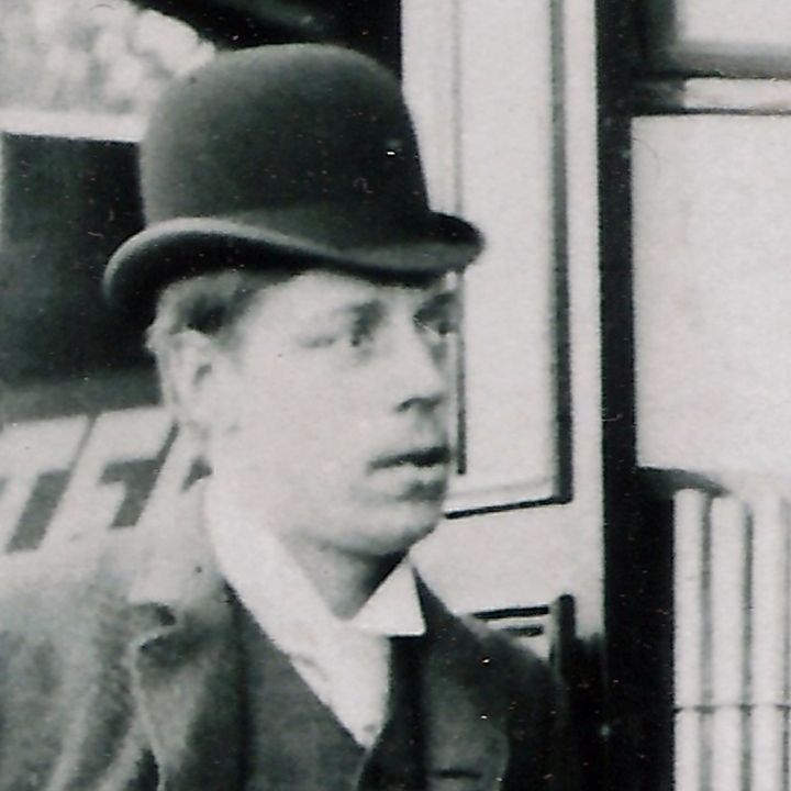 Samuel Rowbottom at an exhibition with his teawaker, copyright Michael Lewis