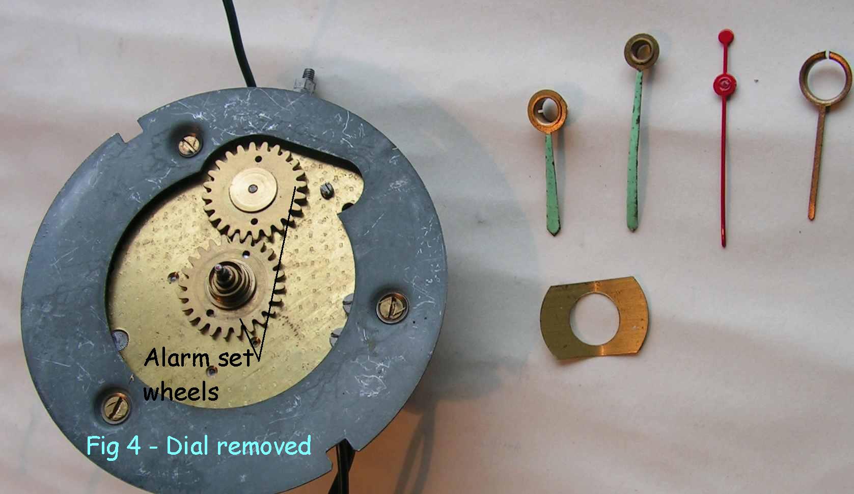 Fig 4 - Dial Removed