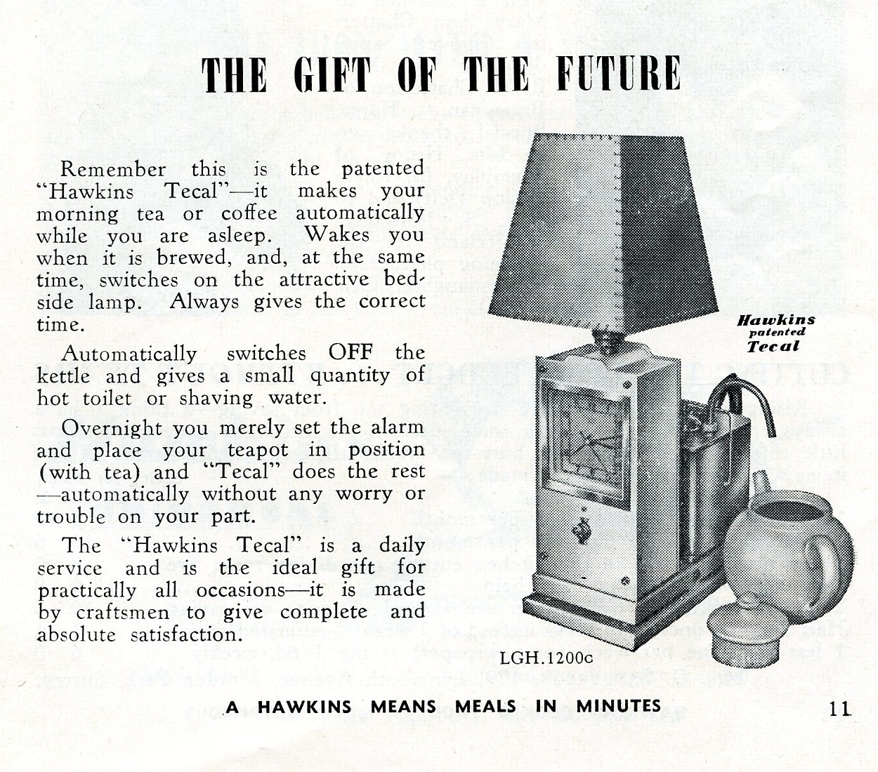 Hawkins Tecal 1200c advert Mar 1952