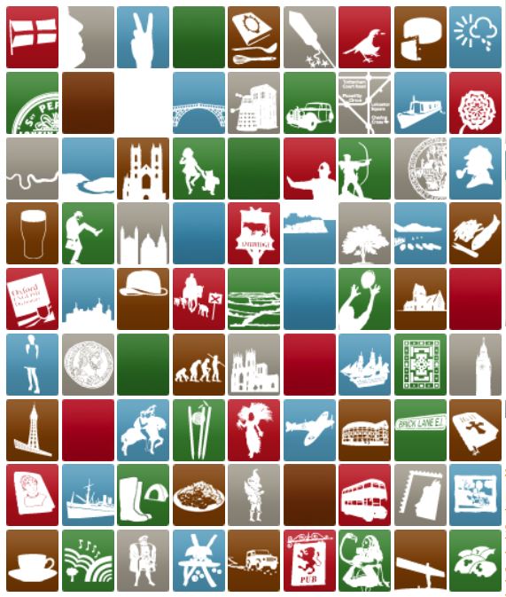 Icons of England Graphic