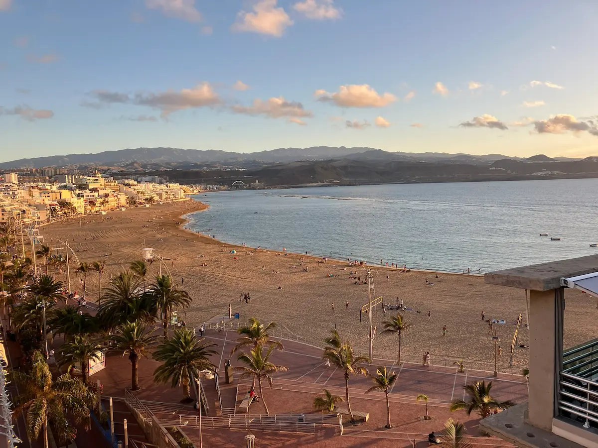 The view from Aloe Canteras Rooftop Terrace, Las Palmas de Gran Canaria