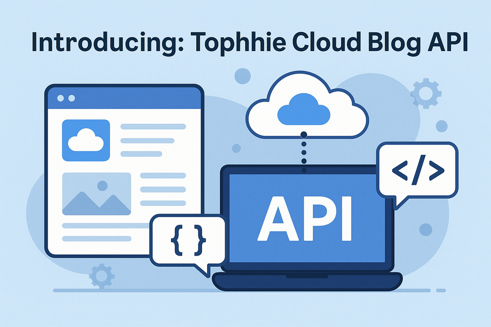 Introducing: Tophhie Cloud Blog API 📰