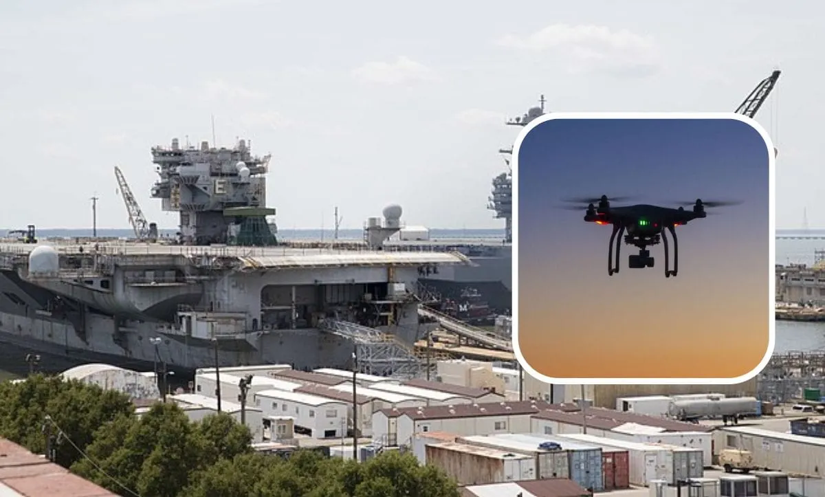 Chinese National Attempted to Retrieve Downed Drone That Flew Over Newport News Shipbuilding