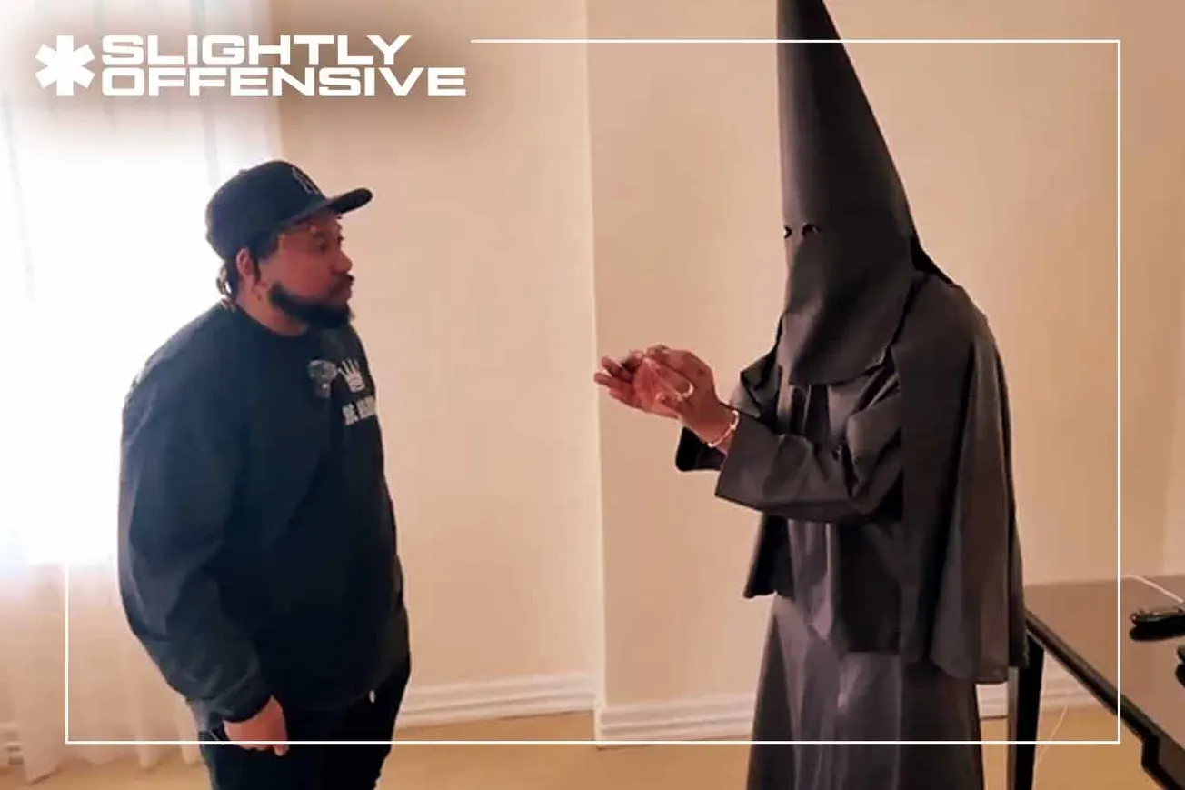 UNBELIEVABLE: Kanye West Wears Black KKK Robes in Strange Interview (VIDEO)