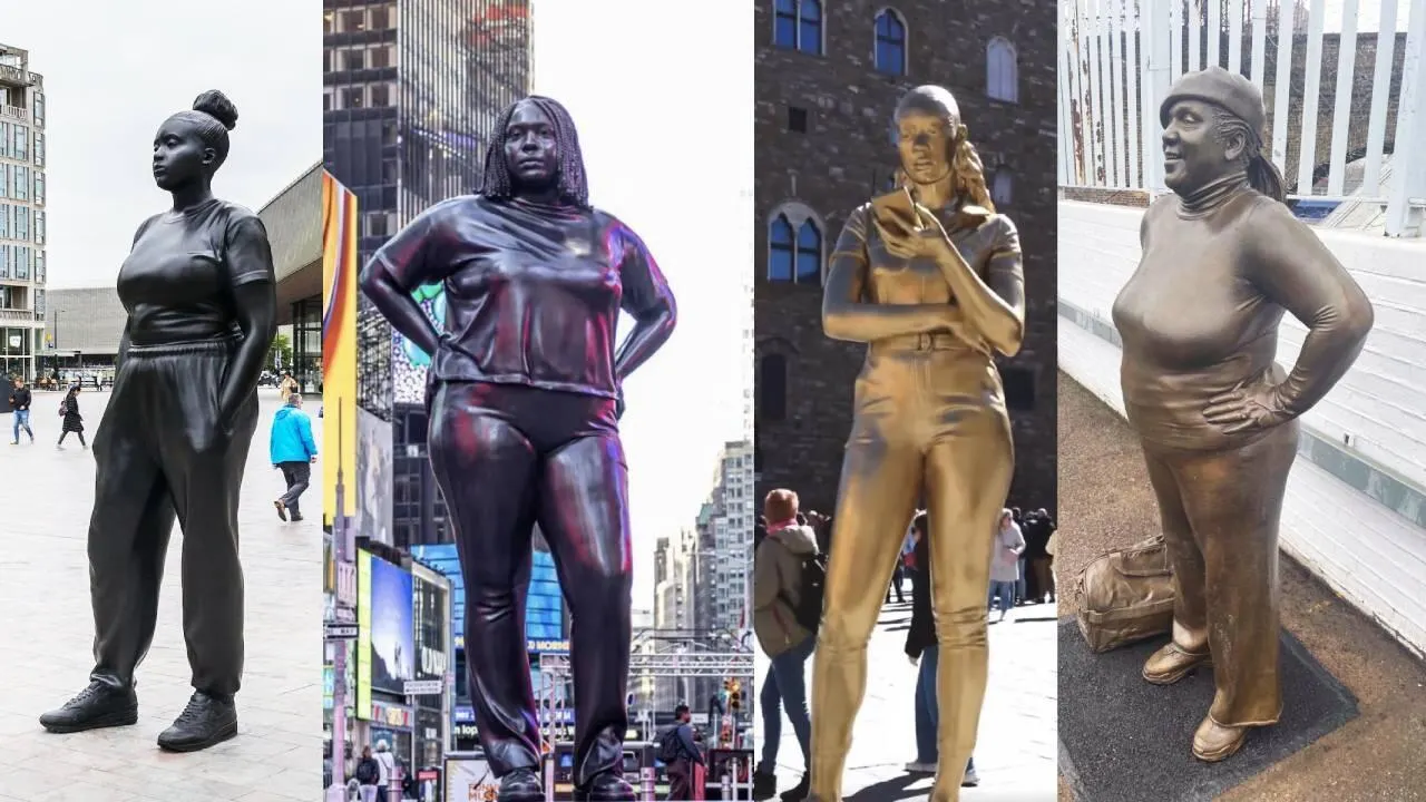 overweight black women statues 