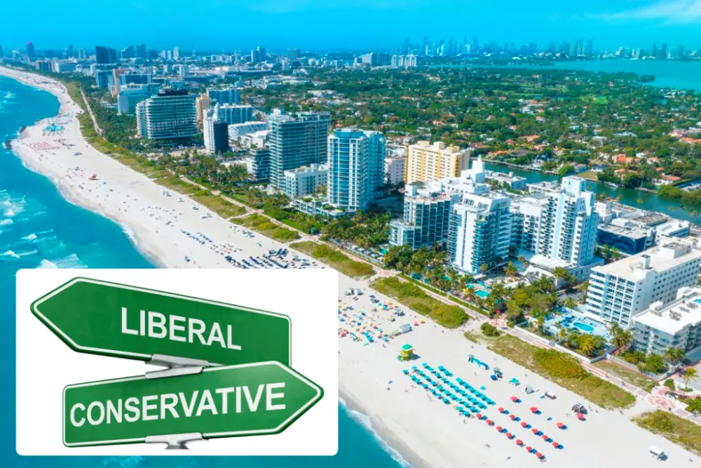 is miami liberal or conservative