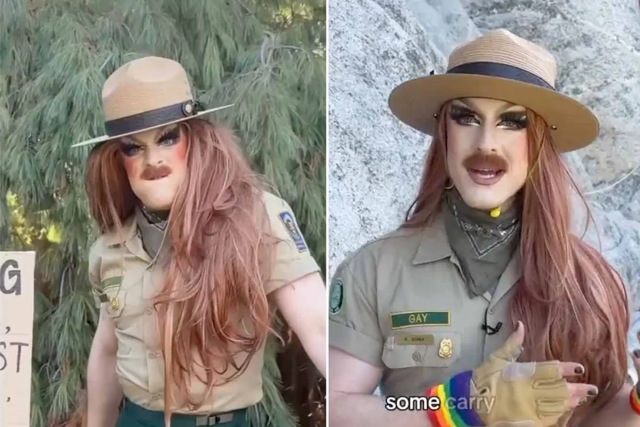 'Trans is Natural': Drag Queens Scale El Capitan with Massive Pride Flag to Defy Trump