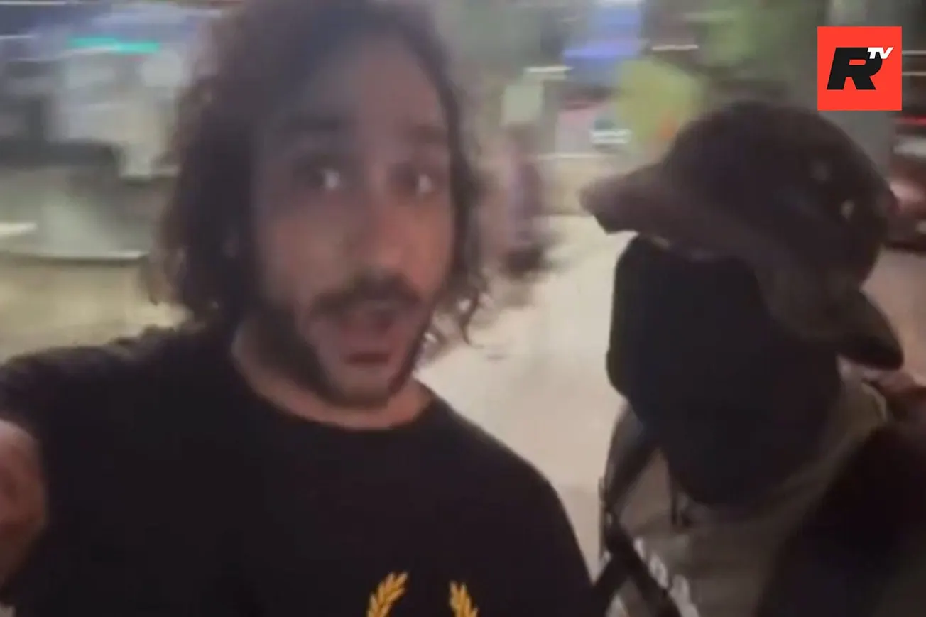 Antifa Mob Burns MAGA Hat, Rips Shirt from Pardoned J6 Defendant in Hollywood [WATCH]