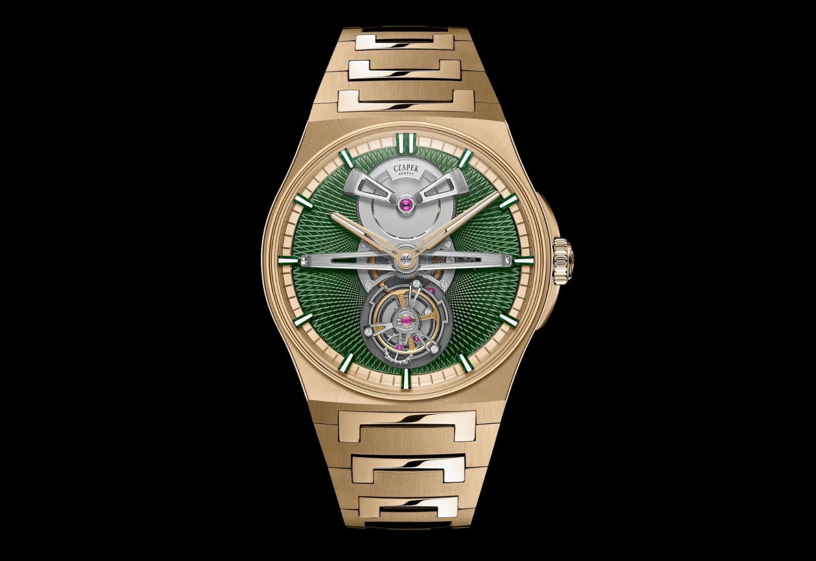 Czapek Puts a Green Singularité Dial and a Flying Tourbillon in the Gold Antarctique