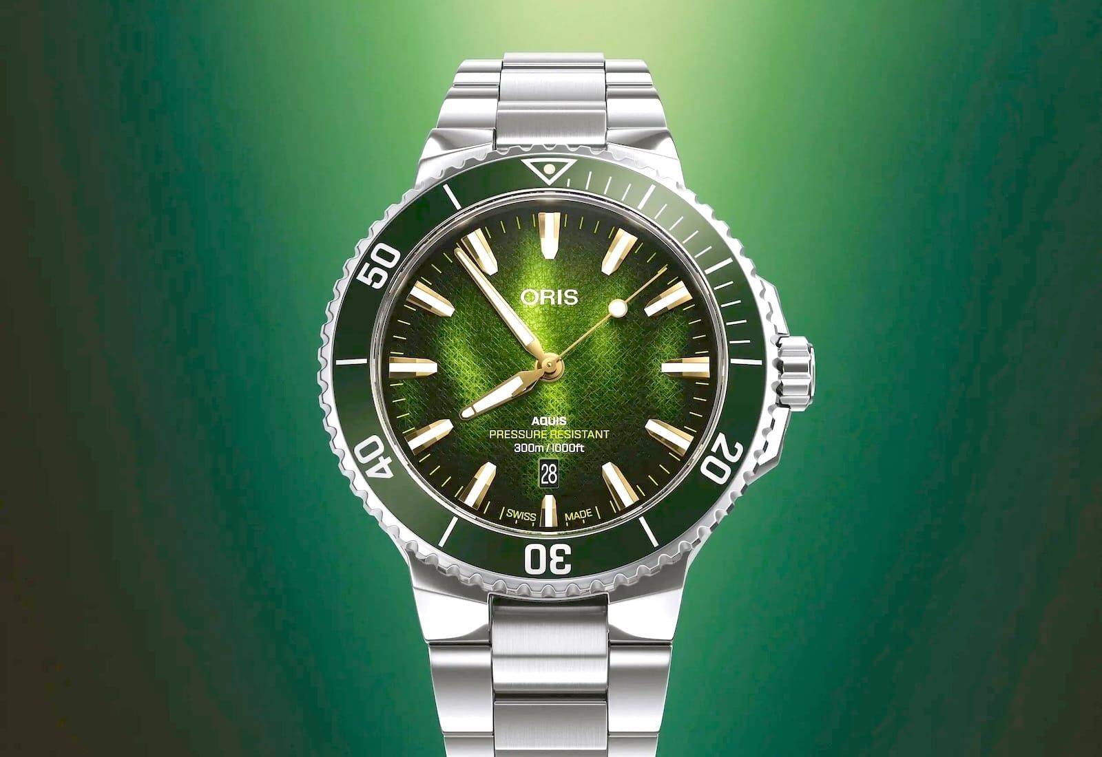 Oris Latest Ocean Cause Edition Takes The Form Of A Kelp-Textured Aquis Date