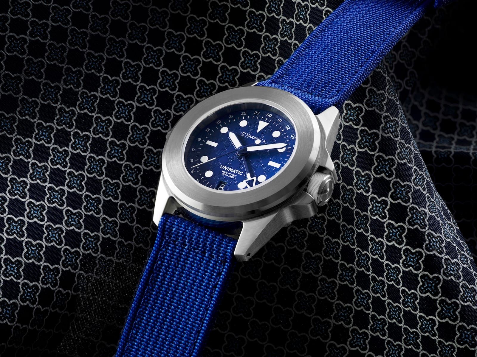 UNIMATIC Dresses the Modello Quattro GMT in E. Marinella Blue for a Tokyo-Only Run of 100