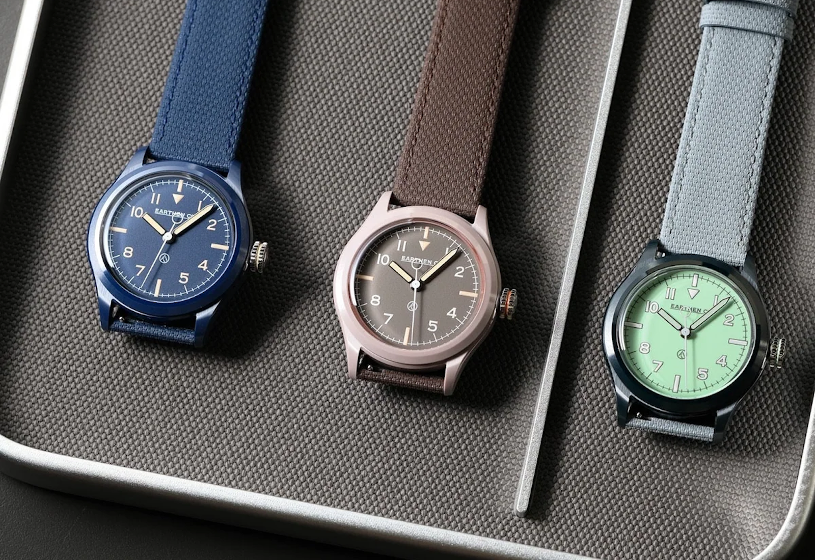 Earthen Releases The Summit MK2, Now A Ceramic Field Watch With Some Color