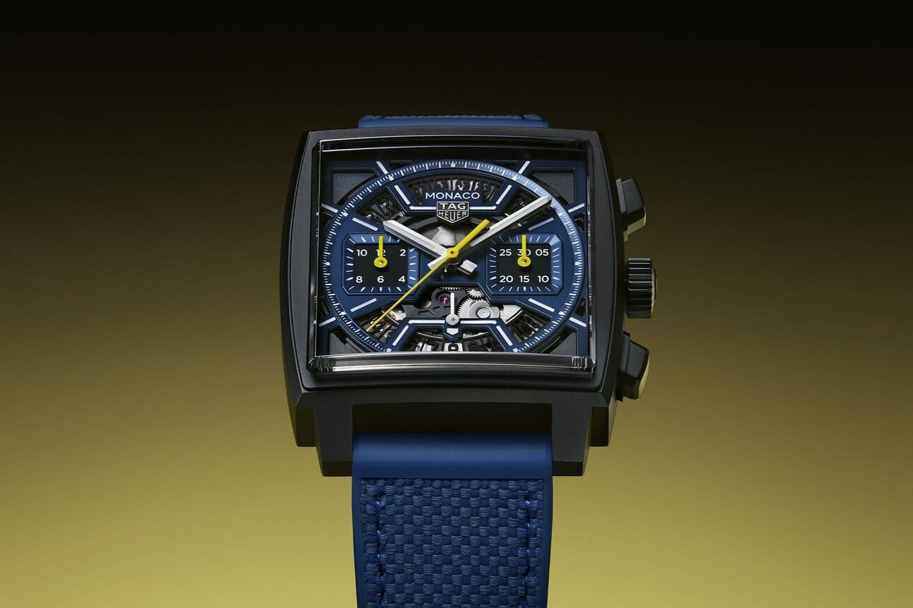 TAG Heuer Releases Titanium Dark Blue Monaco Chronograph Skeleton for Monaco GP; MING Returns To Divers; Serica Expands 6190 Line; echo/neutra's GMT Chronograph; And A Piece Unique Lange