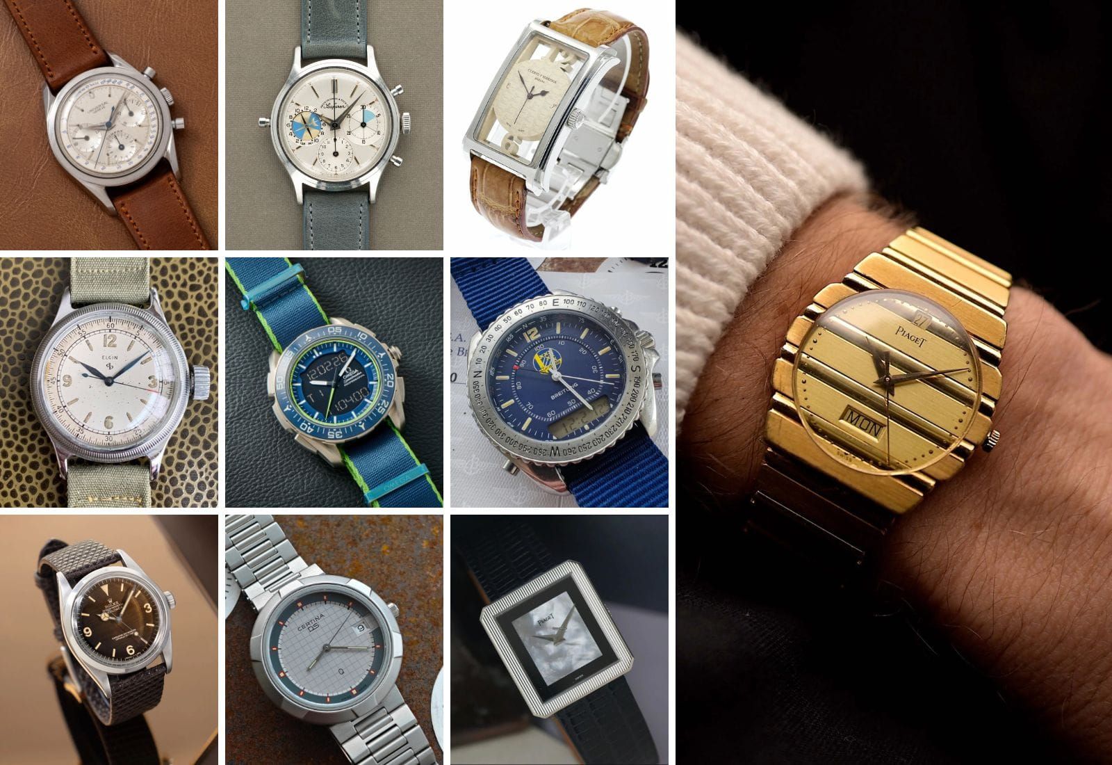 Your Next Watch, Week 67: A Great Deal On A Piaget; A Duo Of Vintage Chronographs; A Fantastic Ana-Digi Omega; And A Stunning Rolex Dial