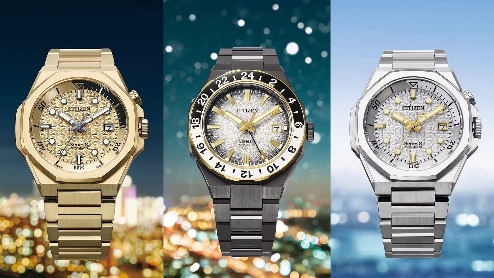 Citizen's New Wintery Series8 Trio; Mido's TV Big Date In Titanium; Beda'a Venice Inspiration; Aquastar Slims Down Benthos Professional; New MG Benu Power Reserve; A. Lange & Söhne Saxonia Thin Duo
