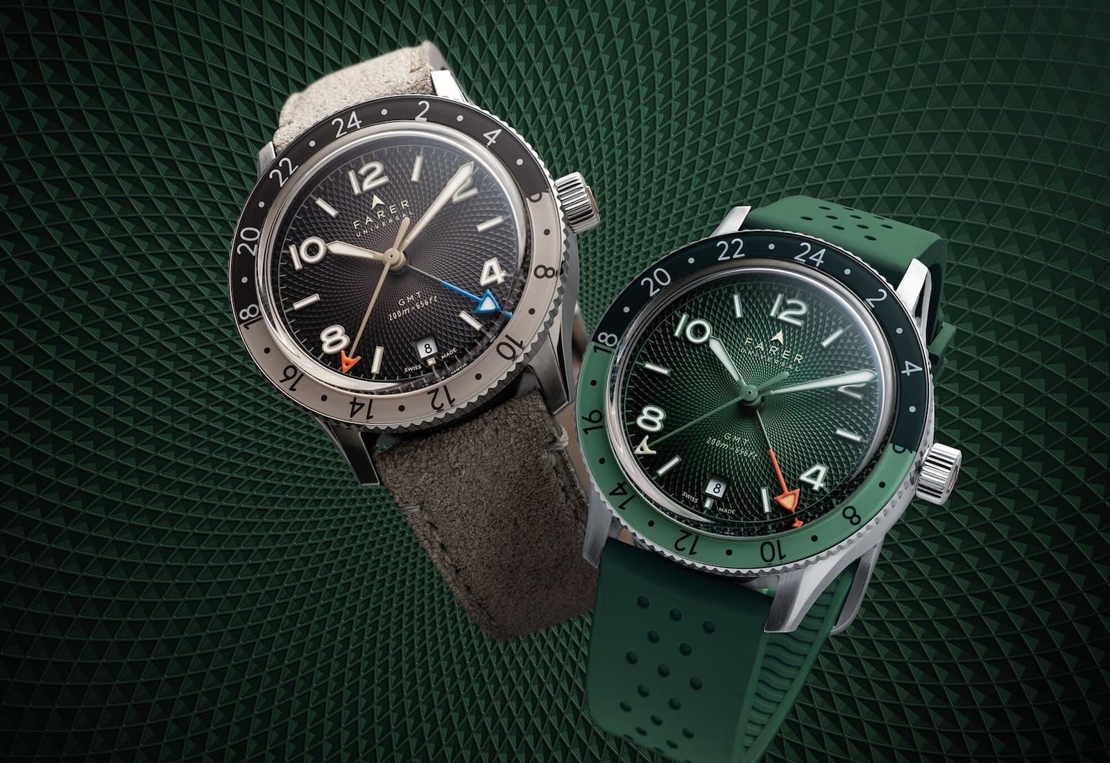 Farer's GMT Bezels Get Intricate Guilloché Dials; UG's Fuchs Wheel Noramis Date; Dennison And Collectability Team Up; Moser's Cool Chrono; JLC Brings the Duomètre Heliotourbillon Perpetual Back