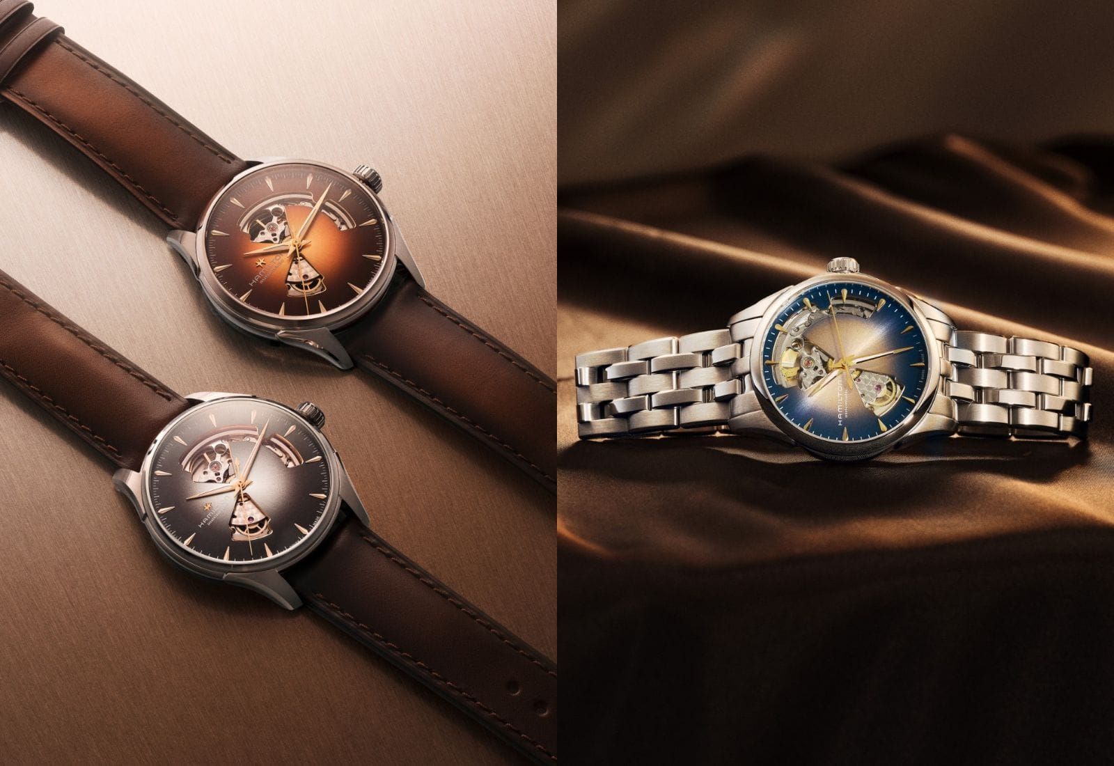 Hamilton Updates Jazzmaster Open Hearts; Stone Dials For Beda’a Angles 37; Nodus Brings Back Their Photo Tool Watch; Icy Blue Pequignet Royale Paris; The Moser-Alpine F1 Duo Is Back, Now In Pink