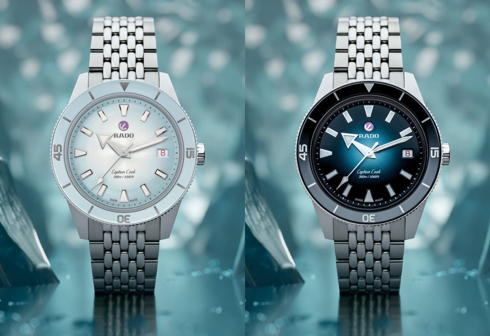 Rado’s Summer Colors For The New 39mm Captain Cook Are Chilly; Oris Introduces New Ocean Green Divers Sixty-Five Chrono; RZE And Vario Team Up; IWC Introduces The Gold Portofino Automatic Day & Night 34