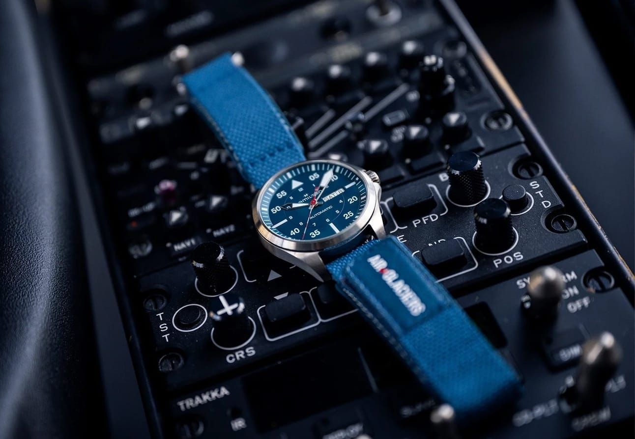 Hamilton Releases New Air-Glaciers Helicopter Rescue Collaboration Khaki Aviation Pilot; MeisterSinger Leans Very Vintage; Awake Has A Cartoon Dial; And Piaget Gives The Polo Chrono A Green DIal