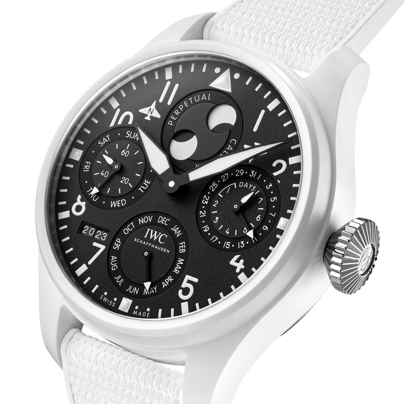 IWC Releases White Ceramic Big Pilot’s, Farer’s Two New Chrono-Sport Chronos In Titanium, Chopard's Mille Miglia Classic Chronograph And The Archiwatch Two-Tone Is A Homage To Calatrava 96