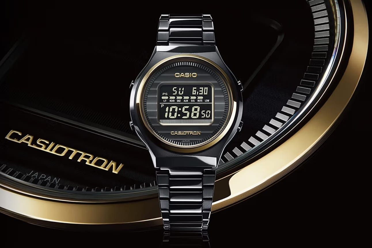 Casio Gives The Casiotron A Sleek Black And Gold Case; Tutima Glashütte Protect Elephants; Albishorn's Type 10 Chronograph, An Imaginary Ancestor of the Type 20; Panerai's Destro Luminor 8 Giorni