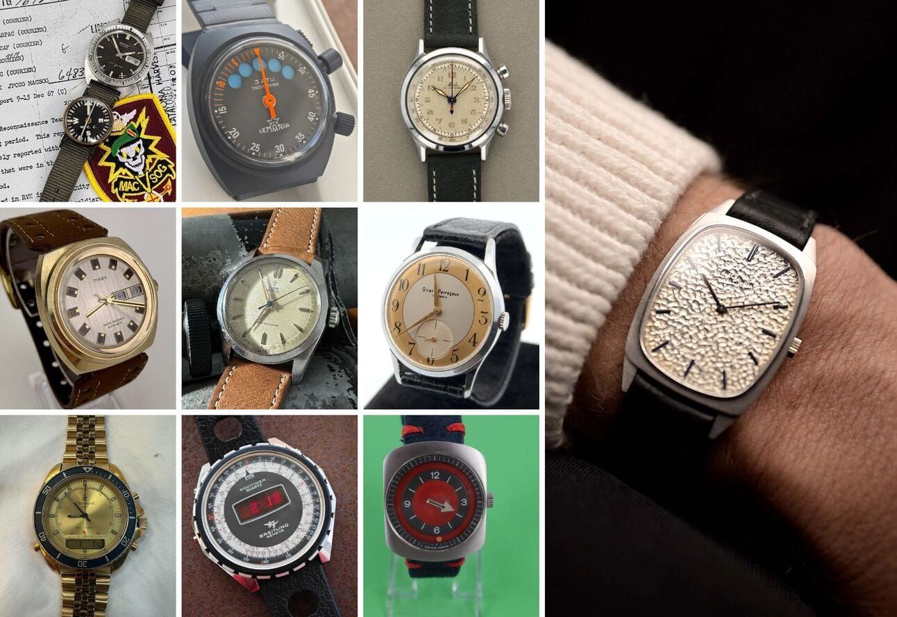 Your Next Watch, Week 42: A Hammered Patek; A Little Known MACV-SOG Seiko; A Sharp Tudor; And An Ana-Digi Breitling You Haven't Seen Before