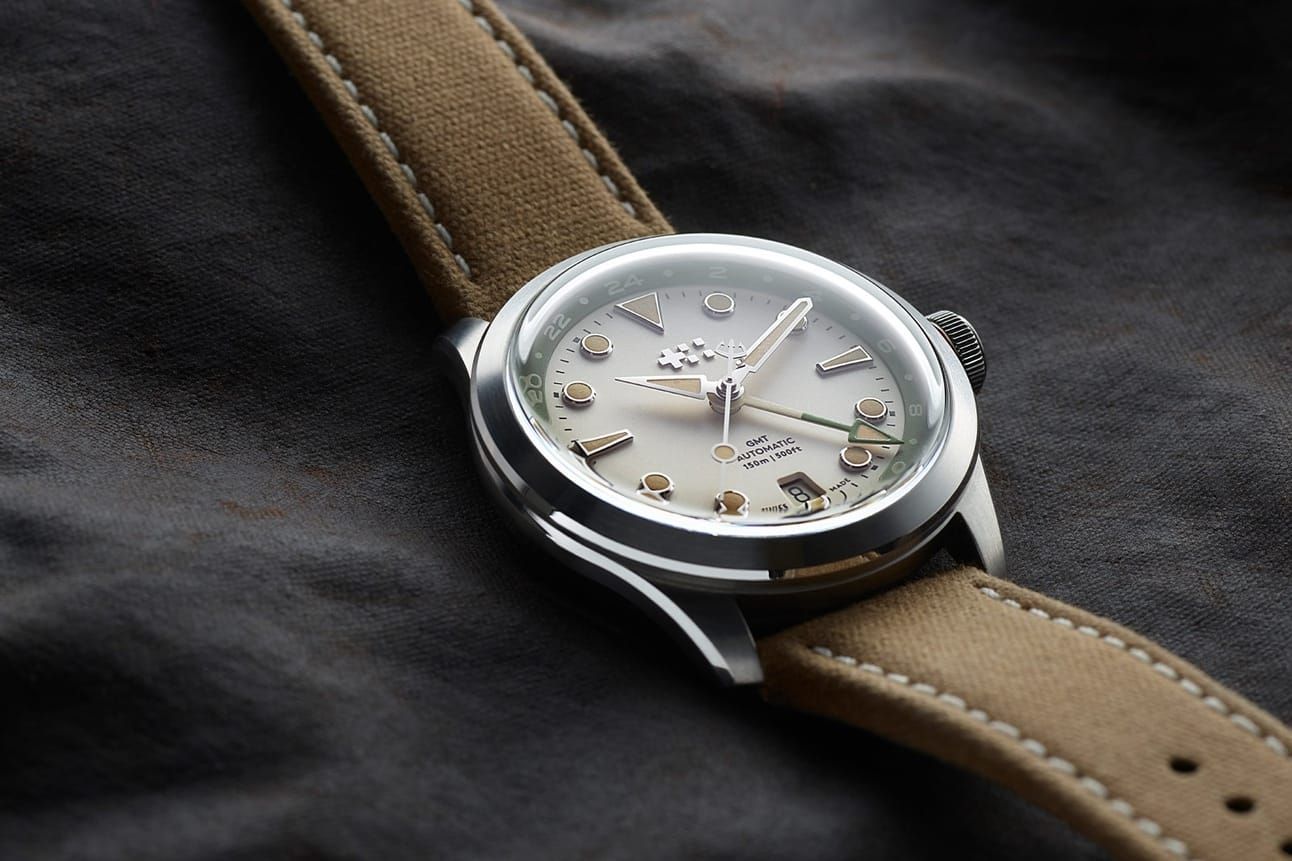 Christopher Ward Adds A GMT To The Very Cool C65 Dune White Sand; Certina Releases New DS Action GMT Powermatic 80; Imperial Watch Co. Remakes A Cool Diver; And Blancpain Has A New Green Dial
