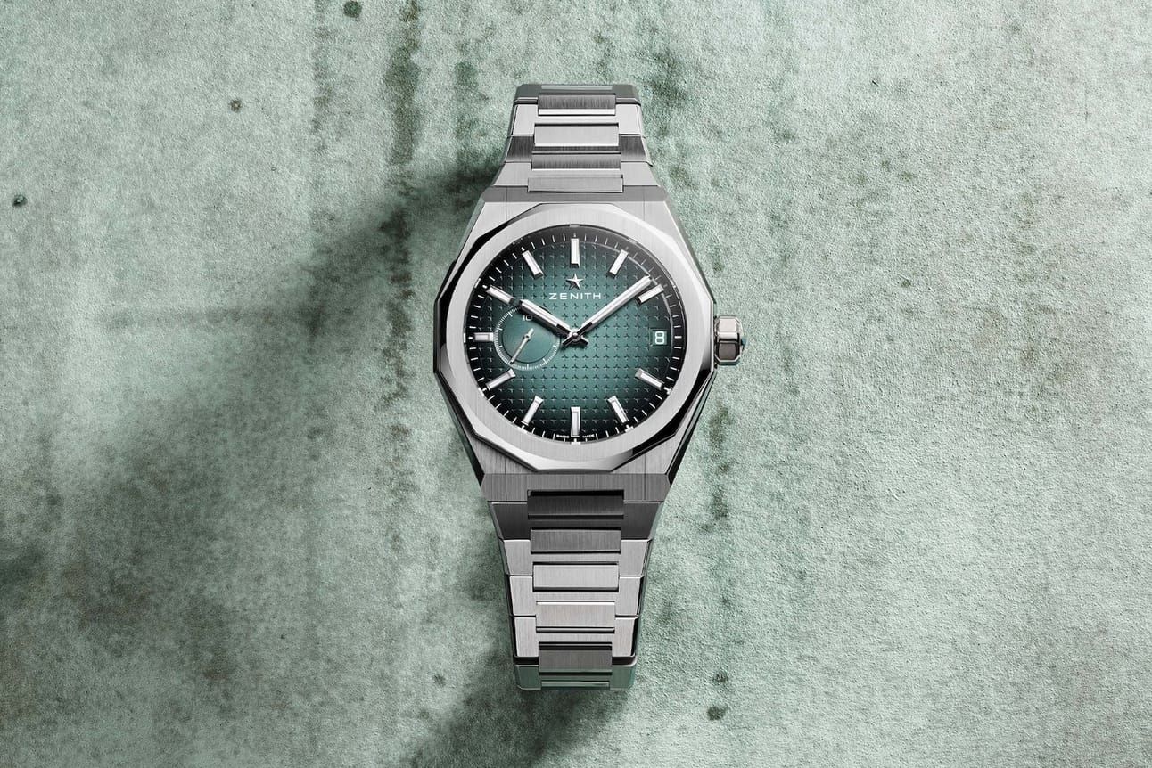 Zenith Gives Defy Skyline A Paris Inspired Dial; Longines' Titanium Majetek; Bucherer x Hodinkee Worldtimer; Nivada x Ace Amsterdam Themed F77; Louis Erard x Silberstein; And Arnold & Son's Jade