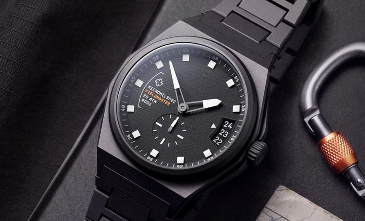 Micromilspec Scales Down And Uses A Fascinating Movement With The Titanium Fieldmaster