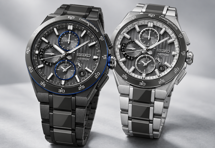 Seiko Brings Gray Ceramic To The Astron GPS Solar Dual Time Chronograph