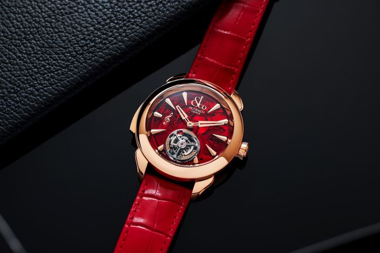 Jacob & Co. Brings Back the Palatial Flying Tourbillon Minute Repeater With a Red Dial