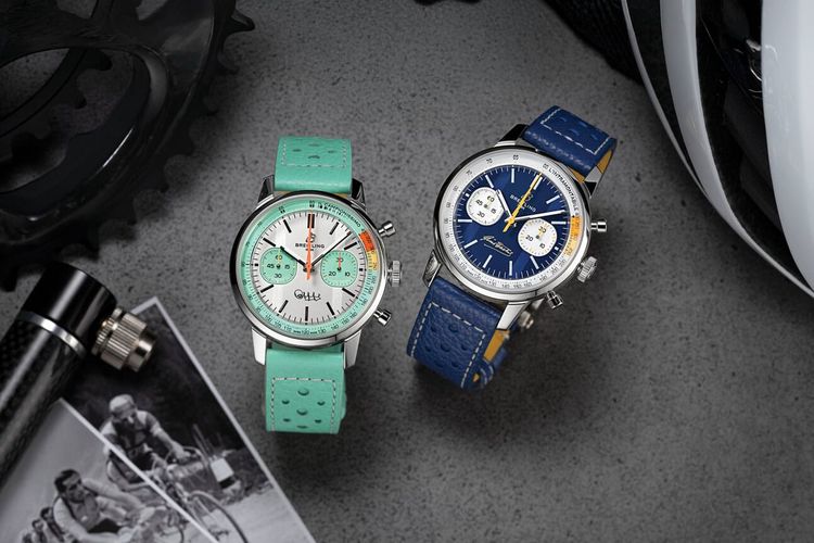 Breitling Releases Two Top Time Chronographs Honoring Biking Legends; Aquastar Adds A Blue Benthos H2; Ollech & Wajs' Slide Rule Bezel; New BA111OD Is Best Watch Of W&W; An Easter Egg-Themed Moser