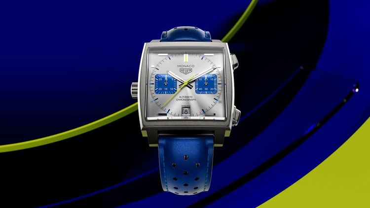 New Titanium TAG Monaco In Stunnin Racing Blue, The NOMOS Ahoi In Sky And Sand Are Subdued Great Summer Watches, Swatch Has A Brilliant Alternate History Square Watch And More New Watches