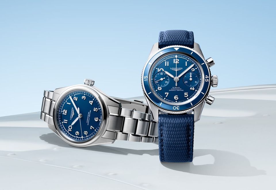 Longines Gives The Spirit Pilot And Spirit Pilot Flyback A Matte Blue Dial