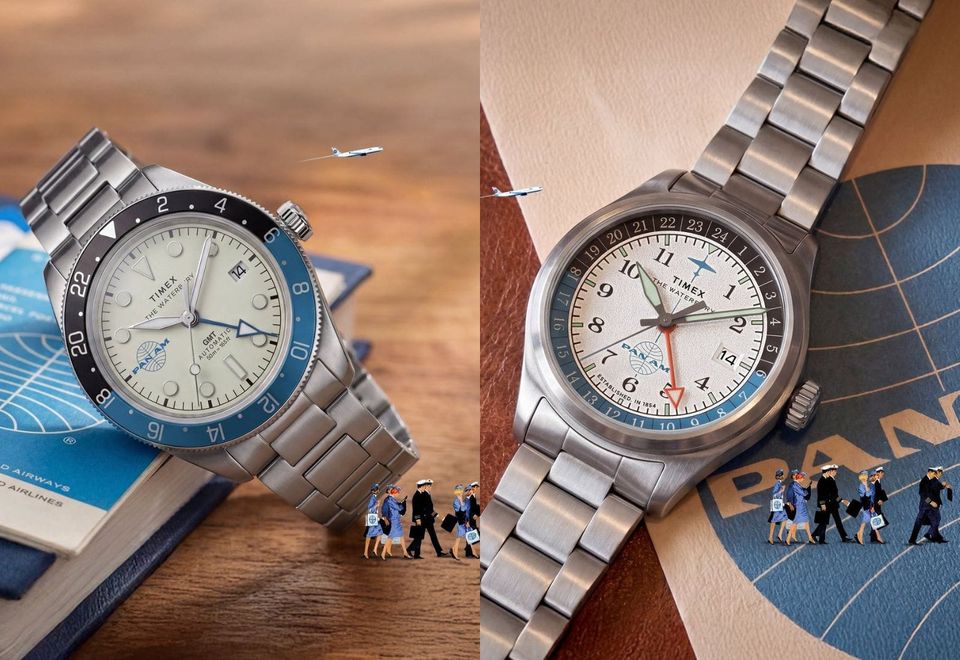 Timex Brings Pan Am Back With Two Waterbury GMTs, An Automatic And A Bomb Of A Quartz