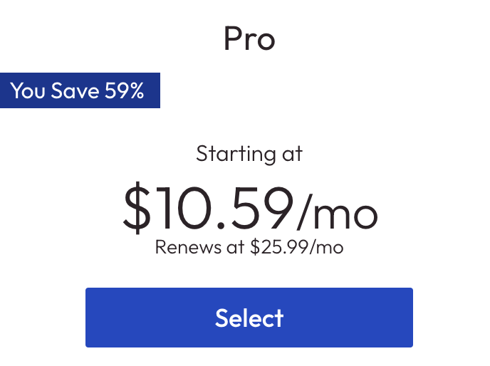 Inmotion coupon: Get 59% OFF on Inmotion launch hosting. Monthly the user need to pay $10.59 and annually $127.08. So the user can save up to $184.80 annually