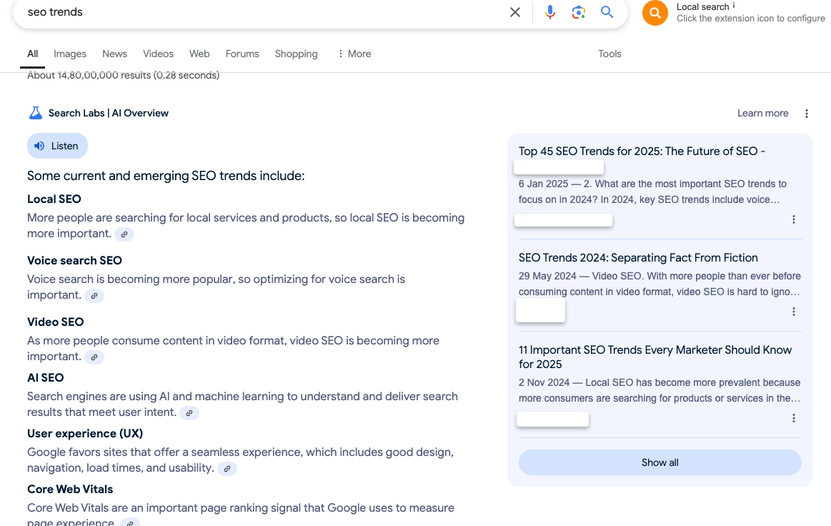 SEO trends: AI-Powered Search and Google’s SGE