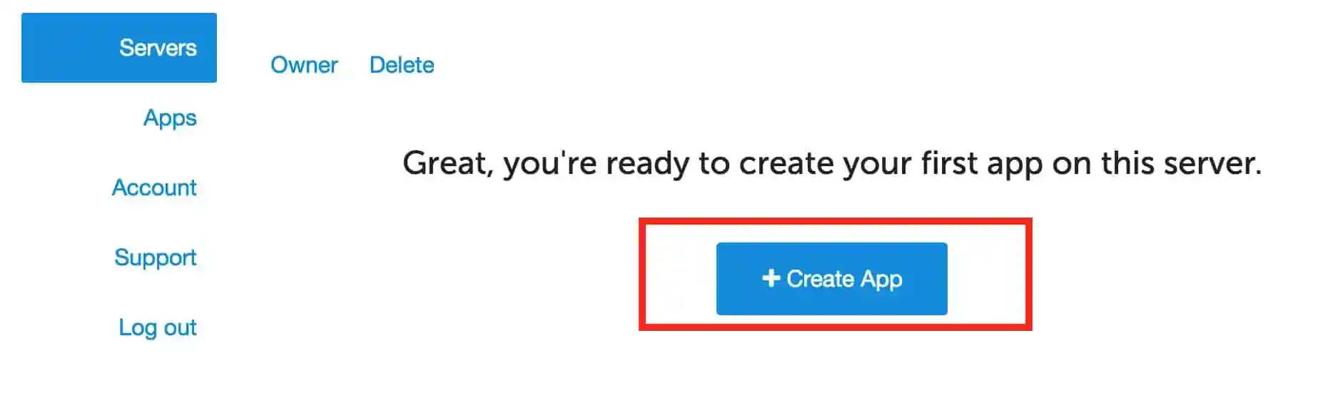 vps serverpilot creating app