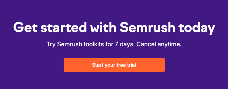 Semrush Free Trial