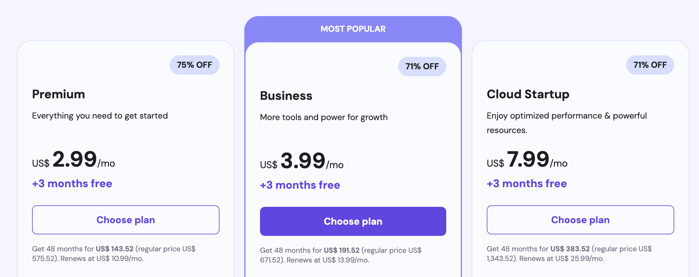 Hostinger AI Website Builder Pricing and Plans